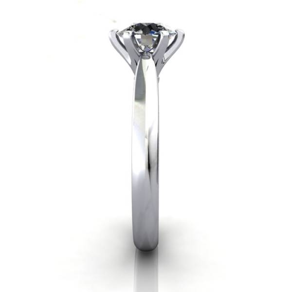 Solitaire Engagement Ring, Round Brilliant Diamond, RS21, Platinum, SV