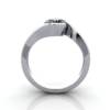 Solitaire Engagement Ring Round Brilliant Diamond, RS24, Platinum, TF