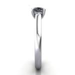 Solitaire Diamond Ring, RS35. Platinum, Cushion, SV