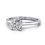 Engagement Ring RS1, Round, Platinum, LF Engagement Ring RS1, Round, Platinum, LF