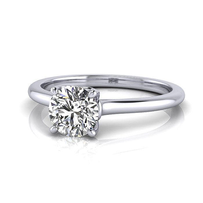 Engagement Ring RS1, Round, Platinum, LF Engagement Ring RS1, Round, Platinum, LF