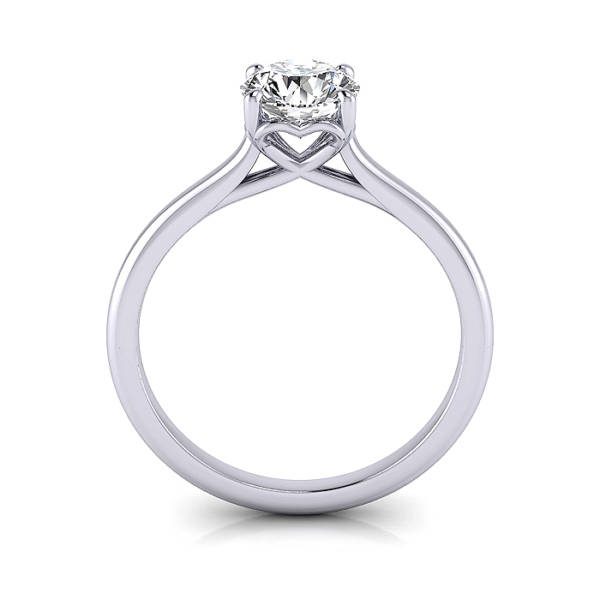 Engagement Ring RS1, Round, Platinum, TF
