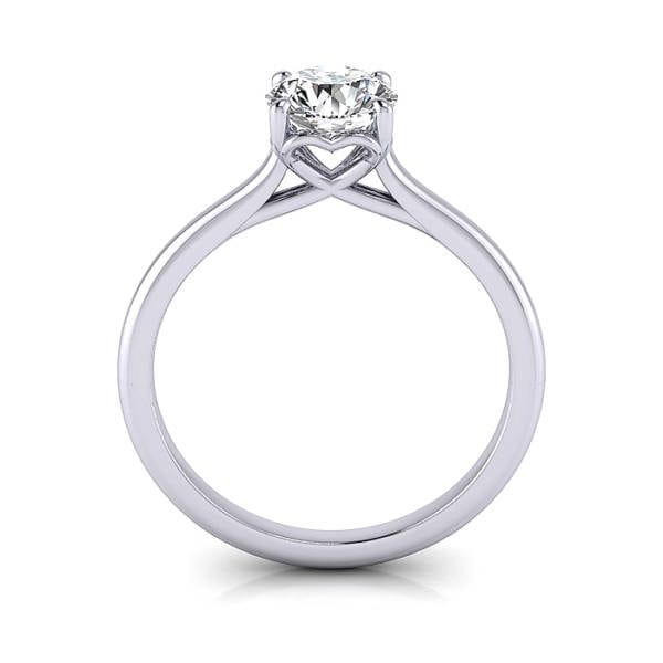 Engagement Ring RS1, Round, Platinum, TF