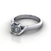 Solitaire Engagement Ring, RS29, Round Brilliant, Platinum, LF