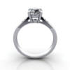 Diamond Ring Solitaire, Round Brilliant, RS17, Platinum, TF