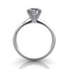 Diamond Ring Solitaire, Round Brilliant, RS2, Platinum, TF