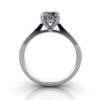 Diamond Ring Solitaire, Round Brilliant, RS36, Platinum, TF