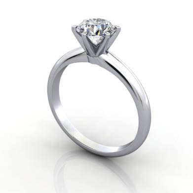 Engagement Ring RS2 14kt White Gold3D