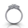 Princess Trilogy Ring, Platinum, RT5, SV