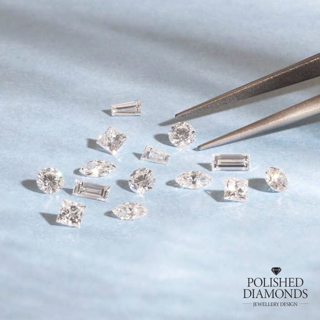 Small Diamonds in different cuts
