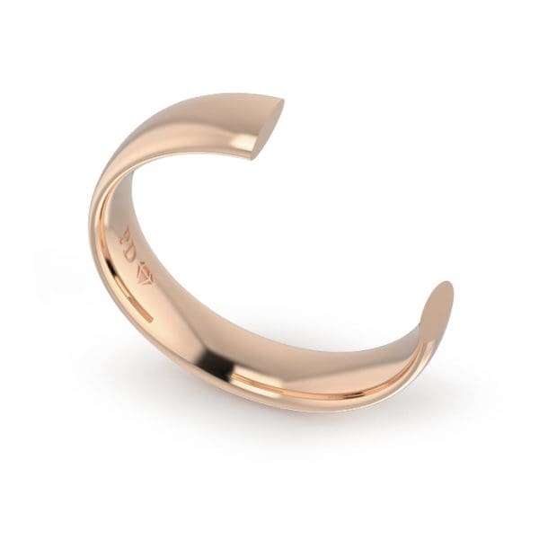 Gents-Wedding-ring-Rose-Gold-Ellipse-5mm-CROSS-SECTION-GWE1