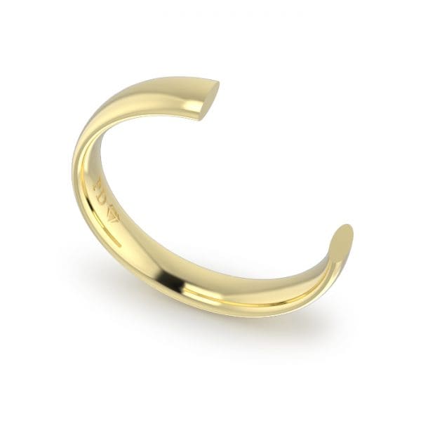 Gents-Wedding-ring-Yellow-Gold-Ellipse-4mm-CROSS-SECTION-GWE1