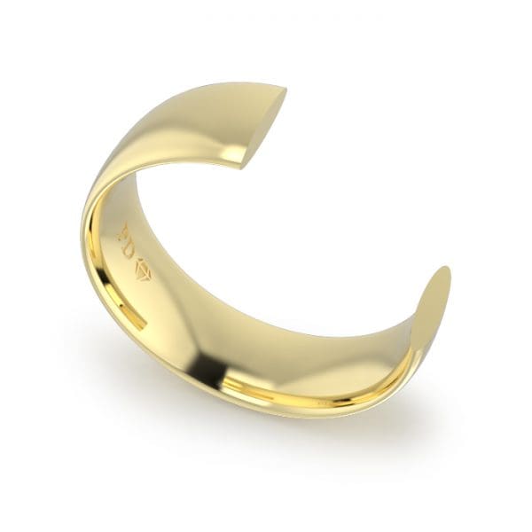 Gents-Wedding-ring-Yellow-Gold-Ellipse-7mm-CROSS-SECTION-GWE1