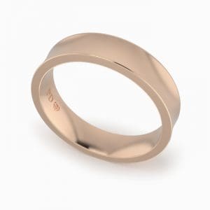 Gents-Wedding-Ring-Rose-Gold-Concave-5mm