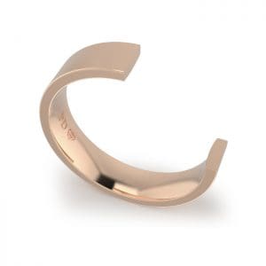 Gents-Wedding-Ring-Rose-Gold-Flat-5mm-CROSS-SECTION