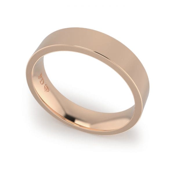 Gents-Wedding-Ring-Rose-Gold-Flat-5mm