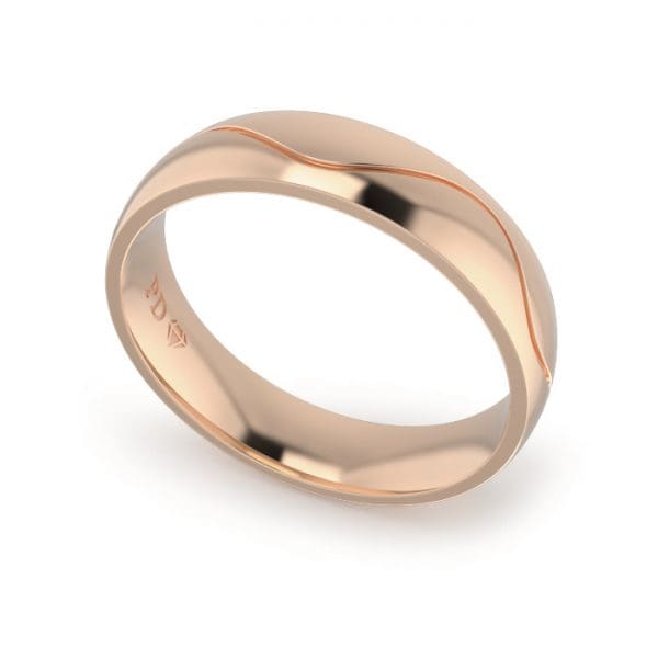 Gents-Wedding-Ring-Rose-Gold-Wave-5mm