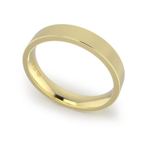 Gents-Wedding-Ring-Yellow-Gold-Flat-4mm-GWF1