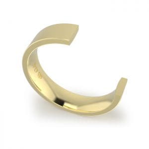 Gents-Wedding-Ring-Yellow-Gold-Flat-5mm-CROSS-SECTION-GWF1