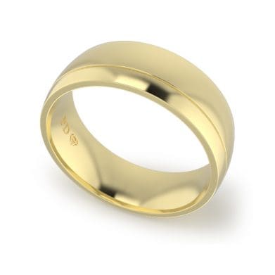 Gents-Wedding-Ring-Yellow-Gold-Single-Groove-7mm
