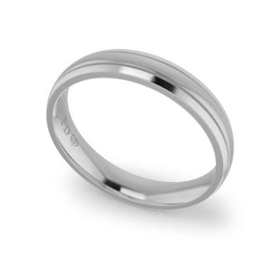 Gents-Wedding-ring-White-Gold-Double-Groove-4mm