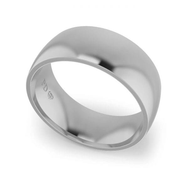 Gents-Wedding-ring-White-Gold-Quater-Round-8mm