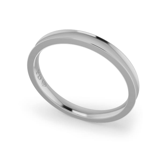 Ladies-Wedding-Platinum-Concave-2.50mm Ladies-Wedding-Platinum-Concave-2.50mm