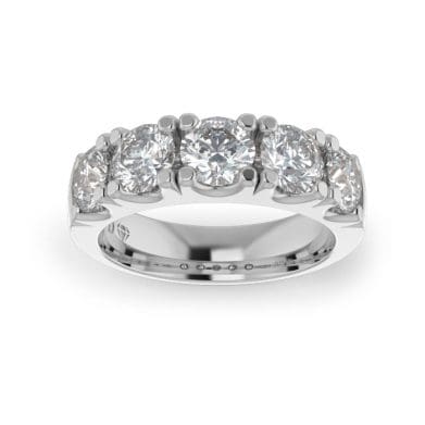 Ladies-Wedding-Platinum-Diamond-Ring-Scallop-Pave-5mm