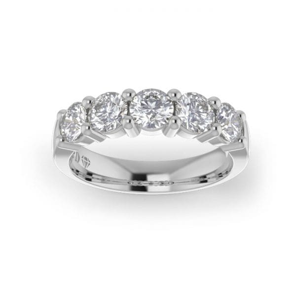 Ladies-Wedding-Platinum-Diamond-Ring-Shared-Claw-4mm