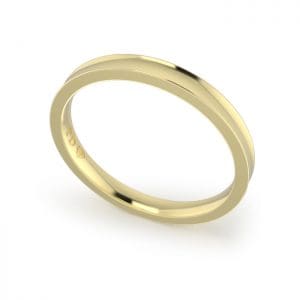 Ladies-Wedding-Ring-Yellow-Gold-Concave-2.50mm