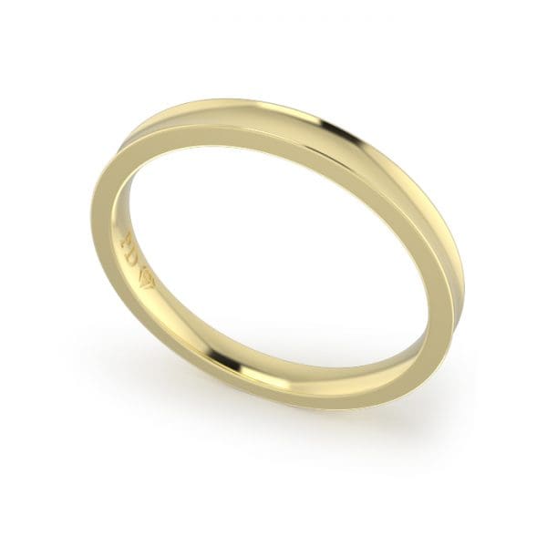 Ladies-Wedding-Ring-Yellow-Gold-Concave-2.50mm