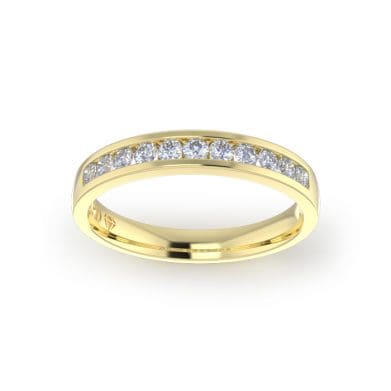 Ladies-Wedding-YG-Diamond-Ring-Channel-3mm