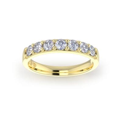 Ladies-Wedding-YG-Diamond-Ring-Pin-Pave-3mm