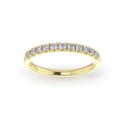 Ladies-Wedding-YG-Diamond-Ring-Scallop-Pave-2mm