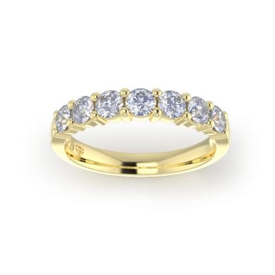 Ladies-Wedding-YG-Diamond-Ring-Shared-Claw-3mm