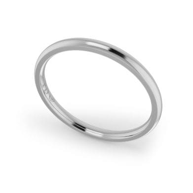 Ladies-Wedding-ring-White-Gold-Quater-Round-2mm