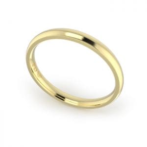 Ladies-Wedding-ring-Yellow-Gold-Quarter-Round-2.50mm