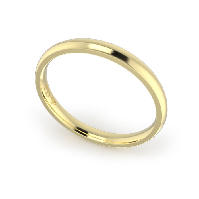 Ladies-Wedding-ring-Yellow-Gold-Quarter-Round-2.50mm Ladies-Wedding-ring-Yellow-Gold-Quarter-Round-2.50mm