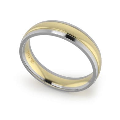 Wedding-Ring-YG-Two-Tone-5mm-CROSS SECTION