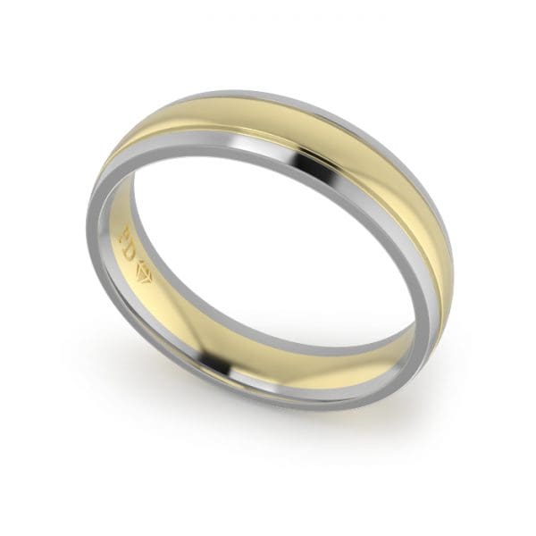 Wedding-Ring-YG-Two-Tone-5mm-CROSS SECTION