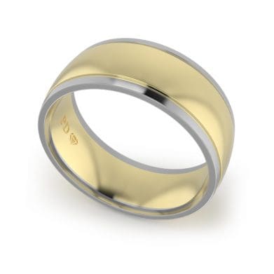 Wedding-Ring-YG-Two-Tone-8mm