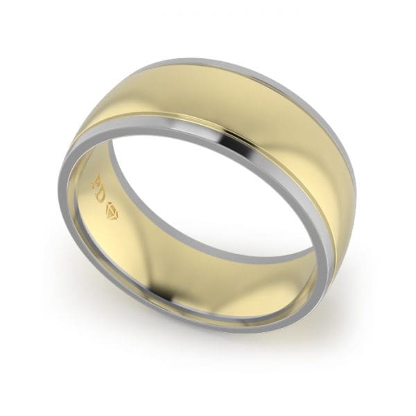 Wedding-Ring-YG-Two-Tone-8mm