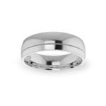 Gents-Wedding-Ring-Plat-Single-Groove-6mm-Top