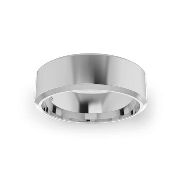 Gents-Wedding-Ring-White-Gold-Bevelled-7mm-Top
