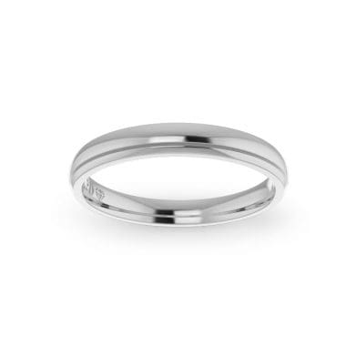 Gents-Wedding-Ring-White-Gold-Single-Groove-3mm-Top