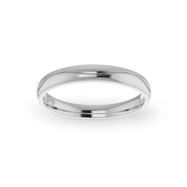 Gents-Wedding-Ring-White-Gold-Wave-3mm-Top