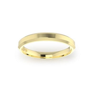 Gents-Wedding-Ring-Yellow-Gold-Bevelled-3mm-Top