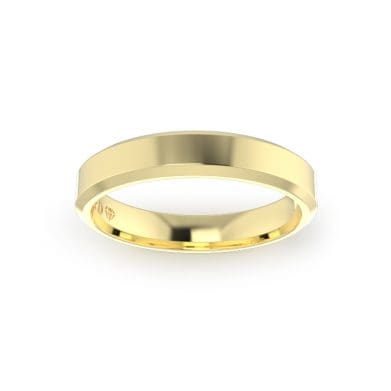 Gents-Wedding-Ring-Yellow-Gold-Bevelled-4mm-Top