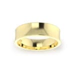 Gents-Wedding-Ring-Yellow-Gold-Concave-6mm-Top