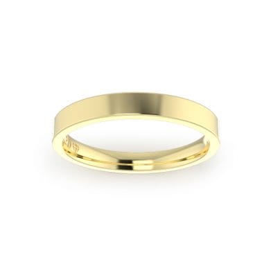 Gents-Wedding-Ring-Yellow-Gold-Flat-3mm-Top